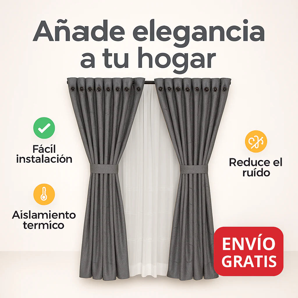 Si la luz entra a tu habitación desde temprano y no te deja descansar, estas cortinas lo solucionan en segundos