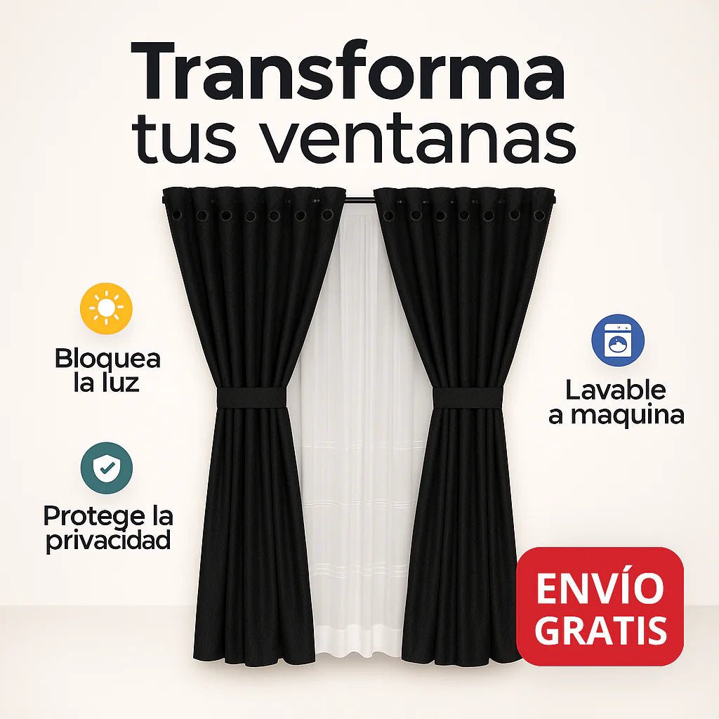 Si la luz entra a tu habitación desde temprano y no te deja descansar, estas cortinas lo solucionan en segundos