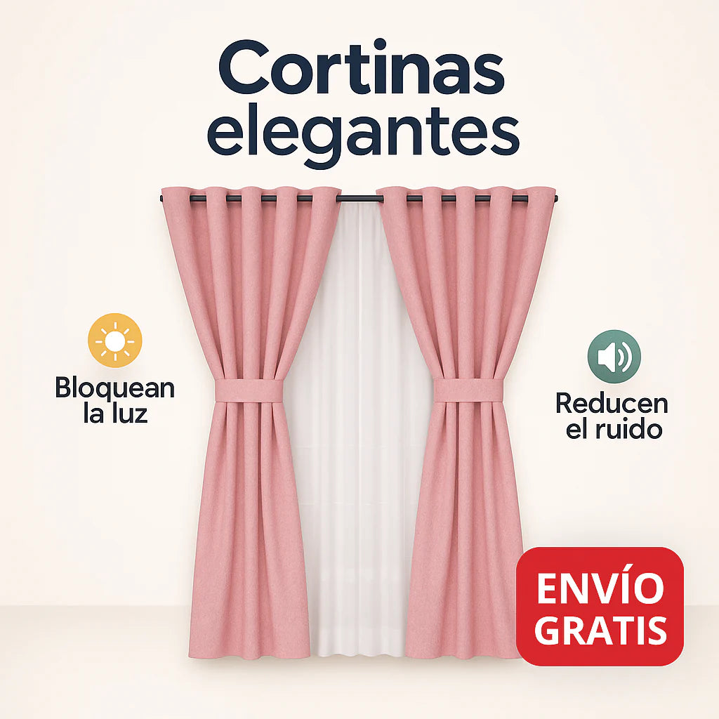 Si la luz entra a tu habitación desde temprano y no te deja descansar, estas cortinas lo solucionan en segundos