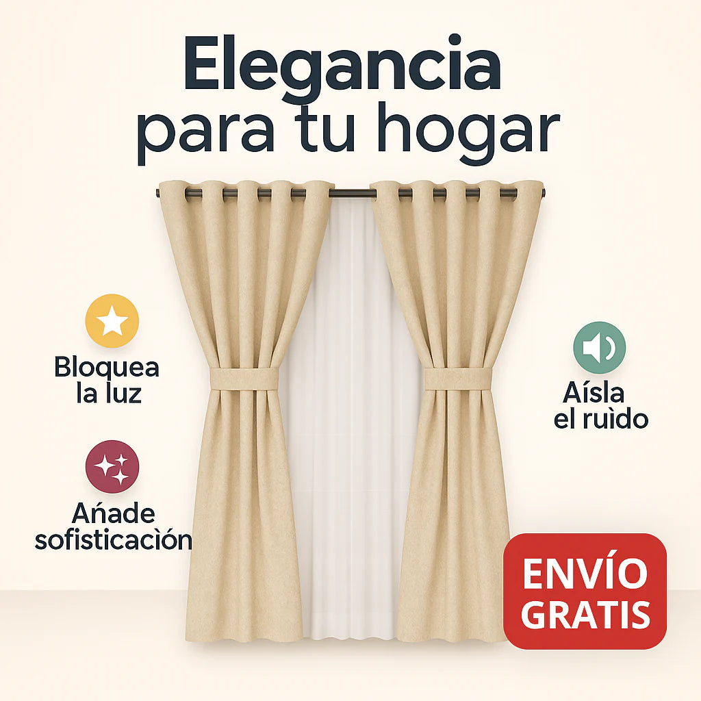 Si la luz entra a tu habitación desde temprano y no te deja descansar, estas cortinas lo solucionan en segundos