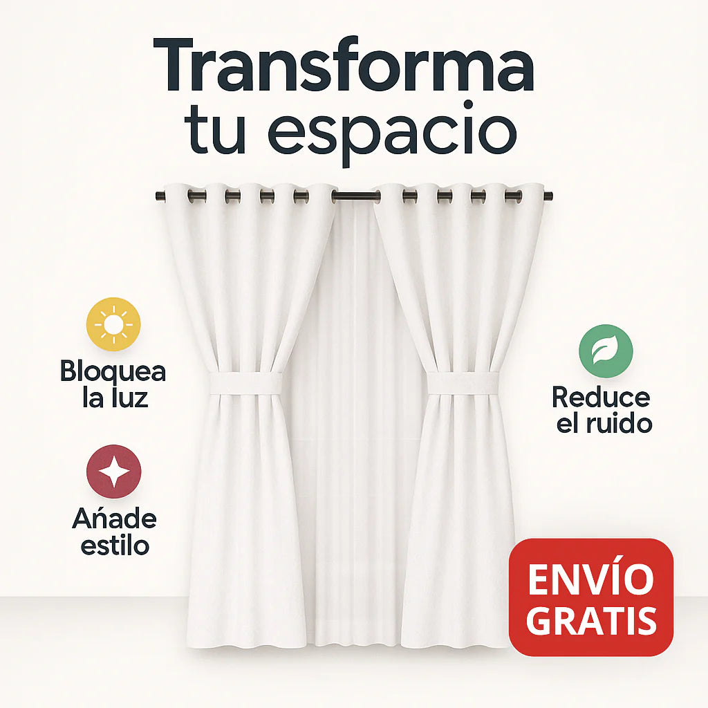 Si la luz entra a tu habitación desde temprano y no te deja descansar, estas cortinas lo solucionan en segundos