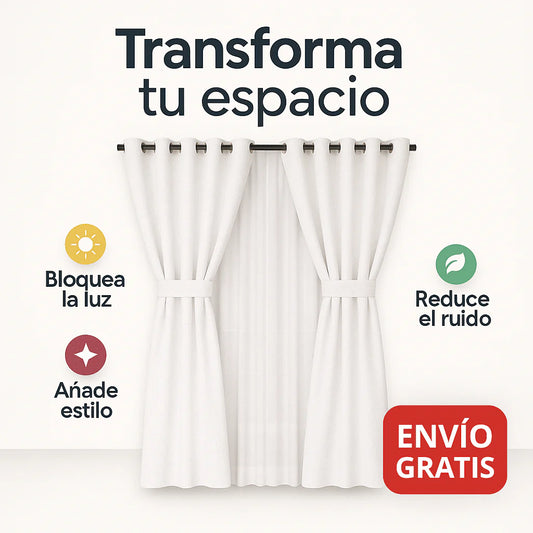 Si la luz entra a tu habitación desde temprano y no te deja descansar, estas cortinas lo solucionan en segundos