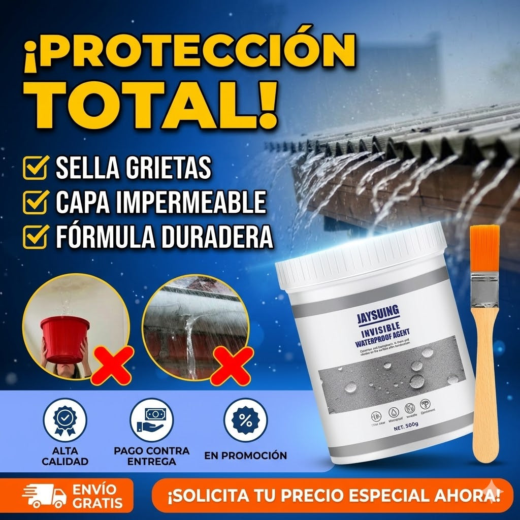 Convierte cualquier superficie en un escudo impenetrable: Casa seca y protegida en 15 minutos, sin maestros de obra.