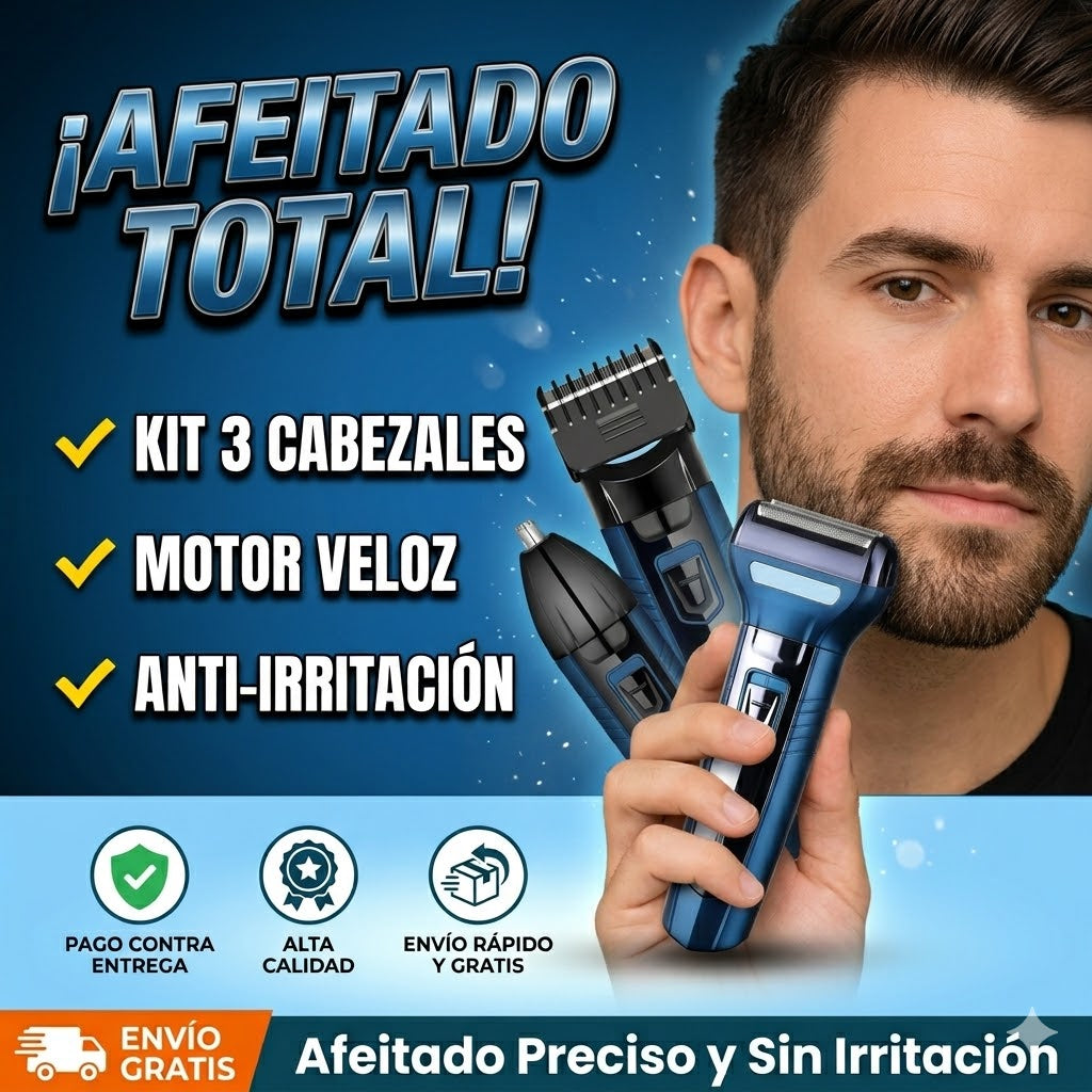 Luce un rostro impecable y libre de vellos en menos de 3 minutos