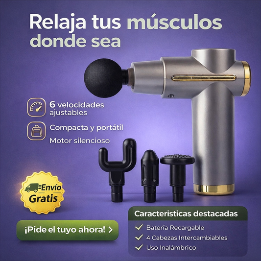 Llévalo en tu bolso y relaja tus músculos en casa, en el trabajo o después del gimnasio