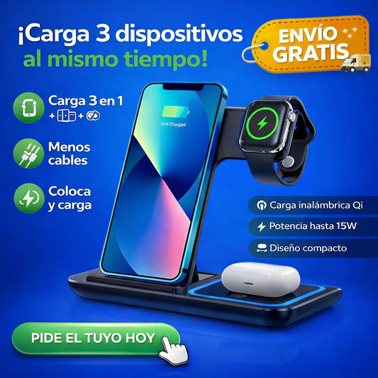 El error de usar 3 cargadores diferentes está matando tu espacio… cámbialo por un solo cargador inteligente 3 en 1